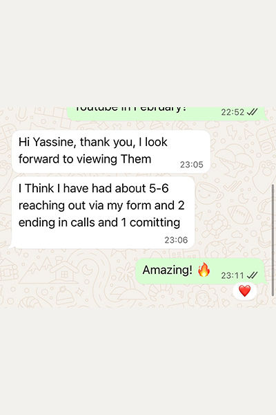 Client review testimonial
